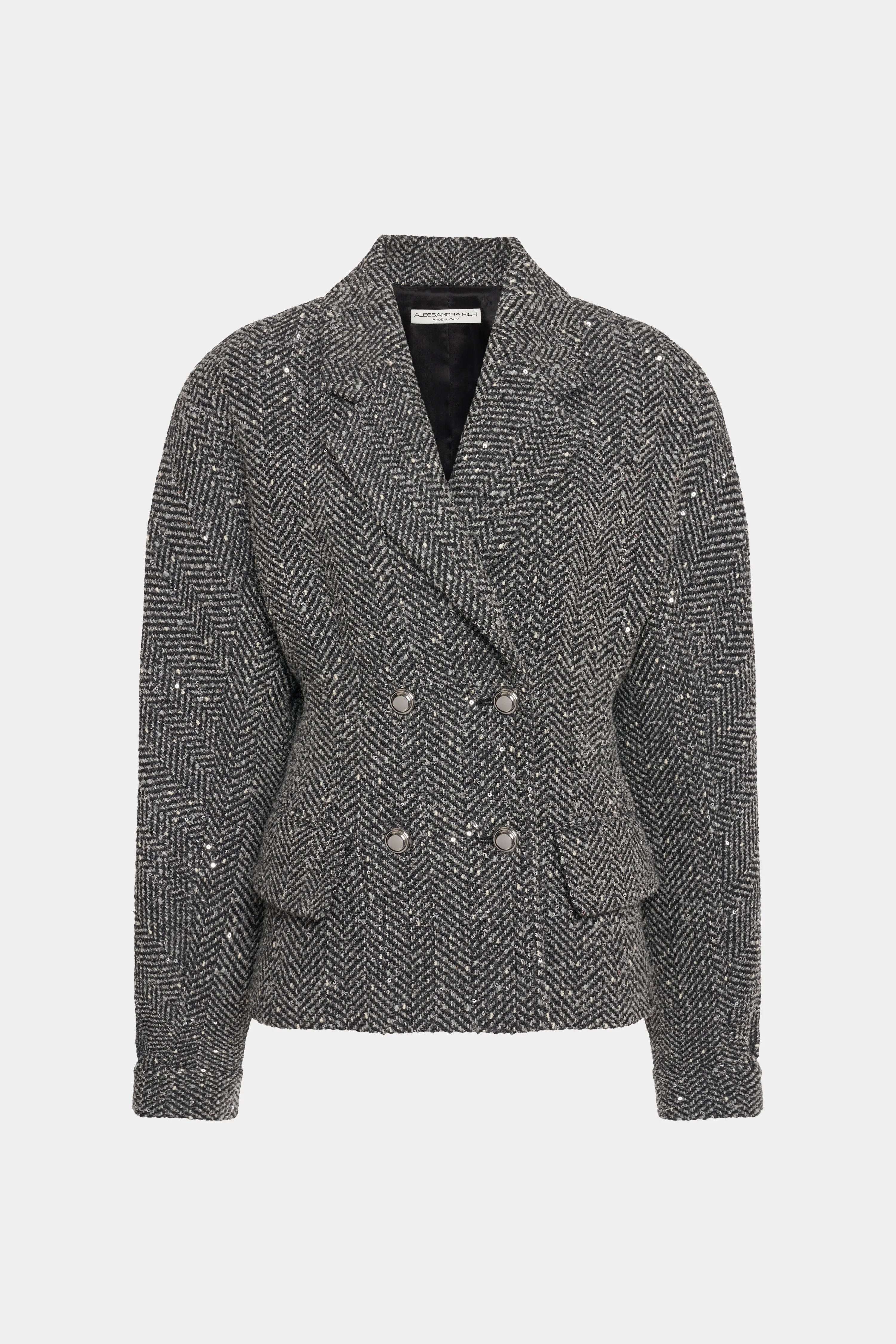 SEQUIN TWEED JACKET - 1
