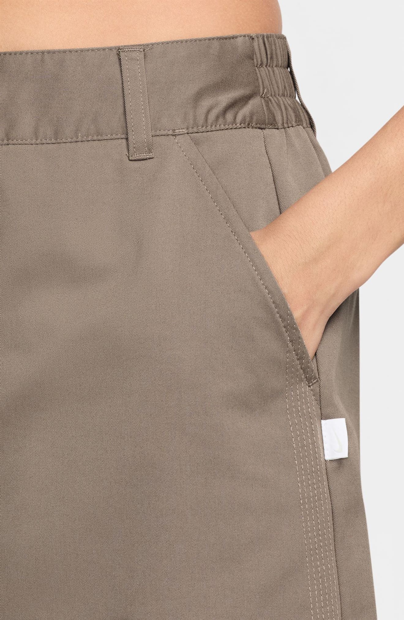 Nike Structured Twill Skirt in Mink Brown/Mink Brown at Nordstrom - 3