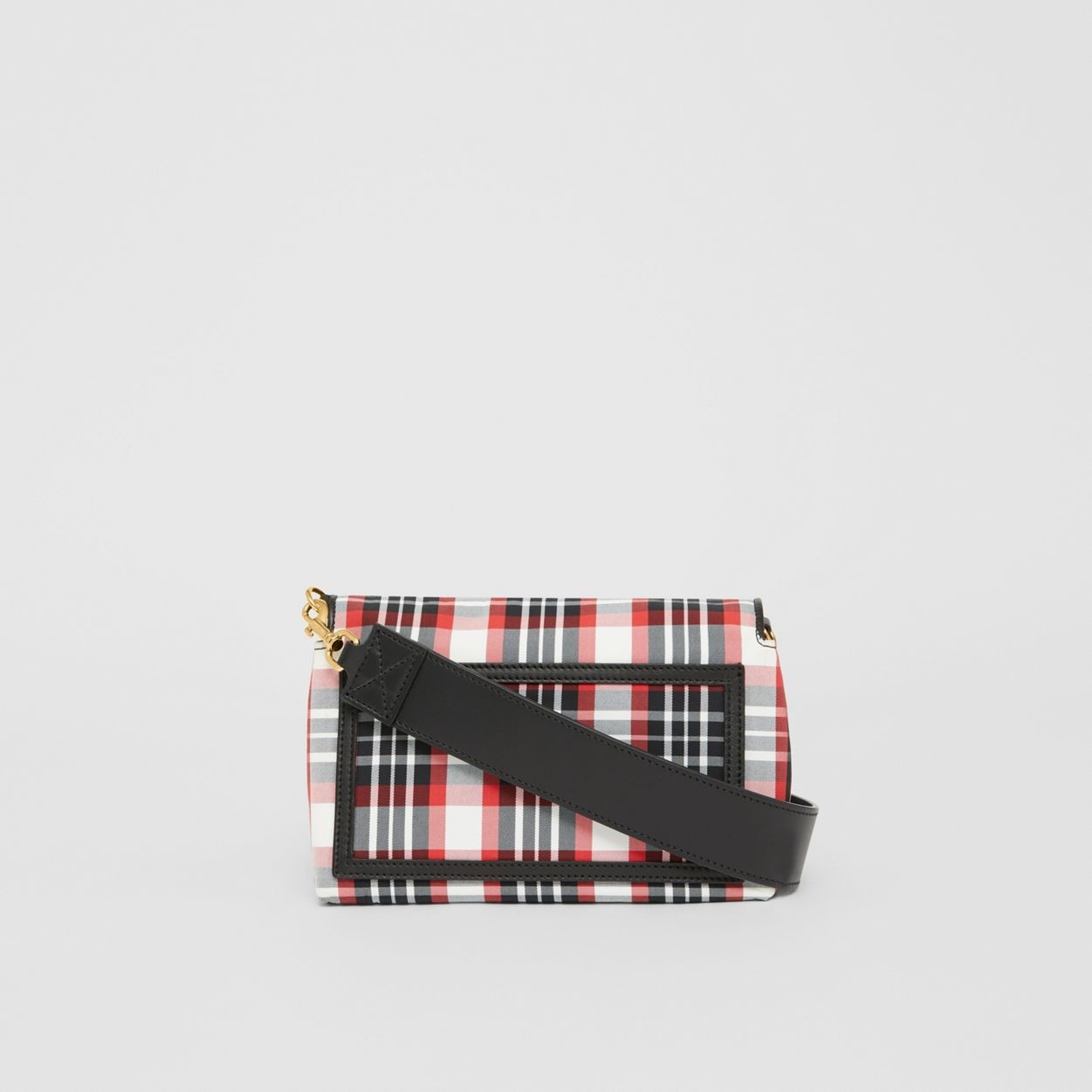 Small Tartan Nylon Crossbody Bag - 8