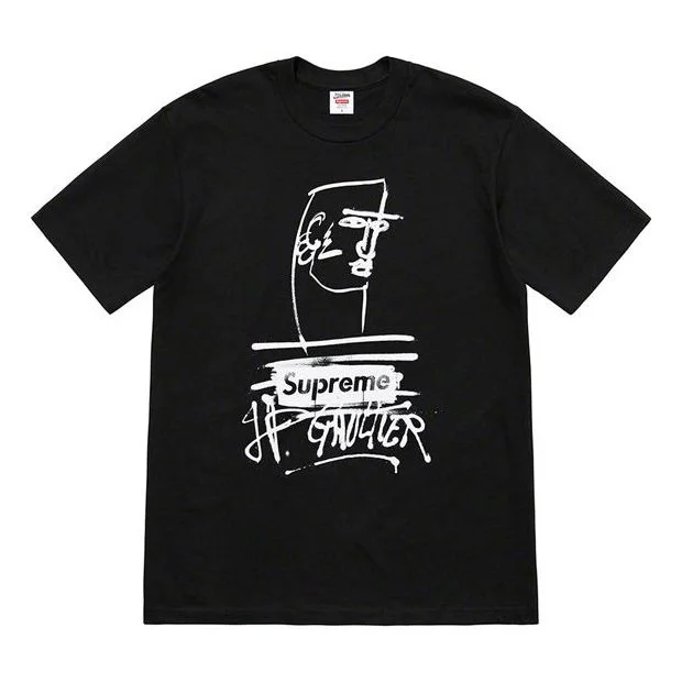Supreme SS19 x Jean Paul Gaultier Black Tee SUP-SS19-772 - 1