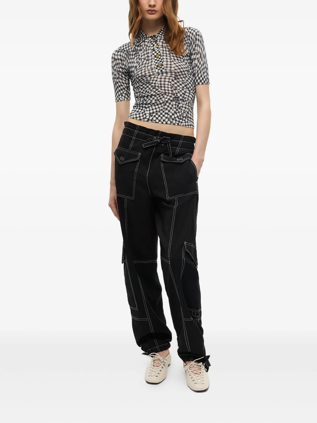 Sheer Cotton Printed Polo - 2
