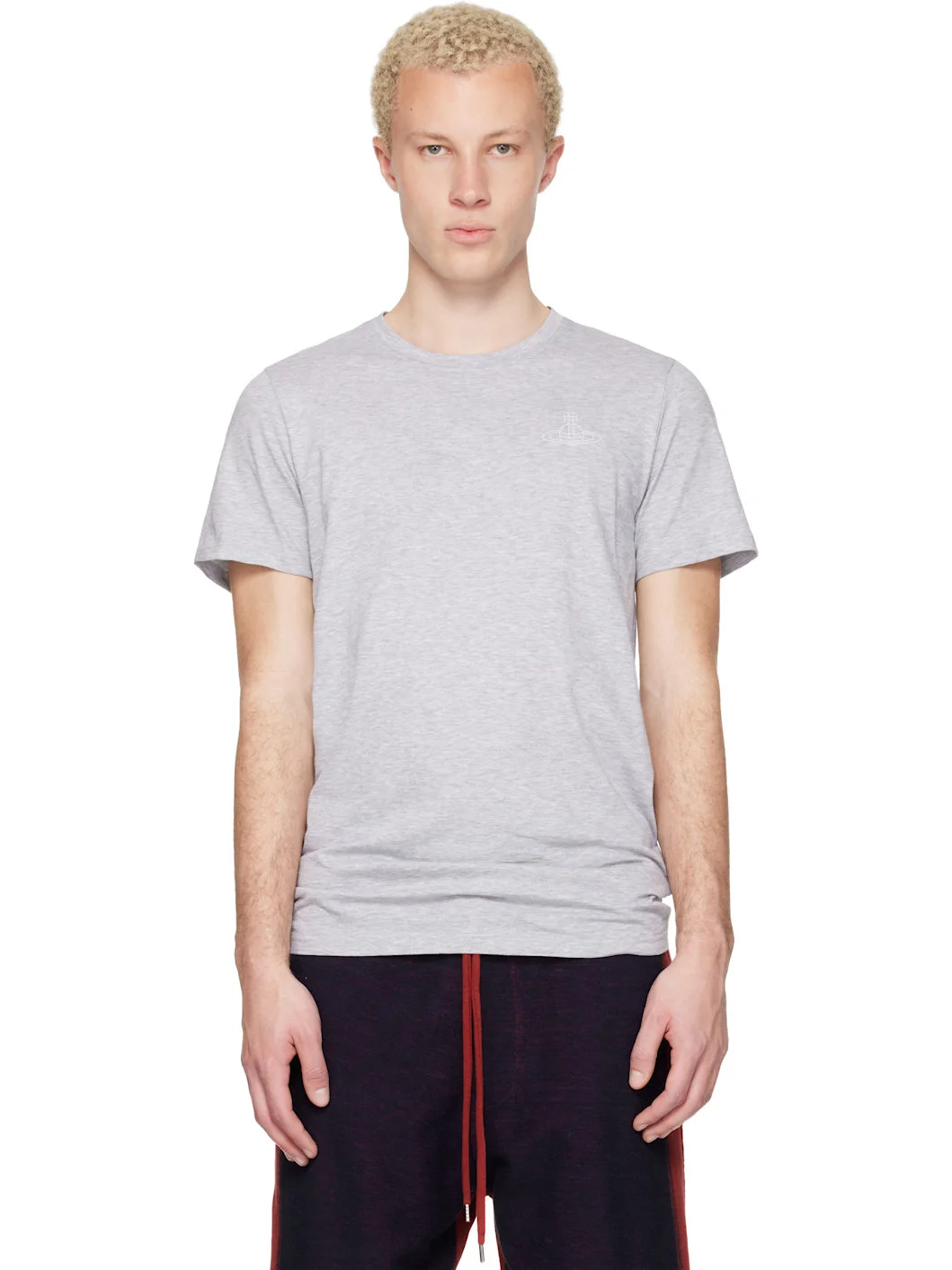 Two-Pack Gray Cotton Jersey T-shirts - 1
