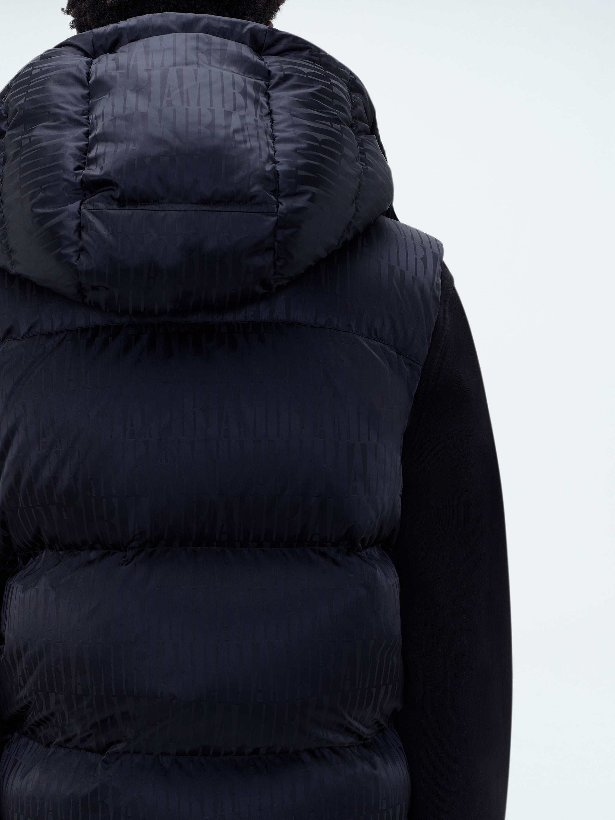 AMIRI JACQUARD DOWN GILET - 7