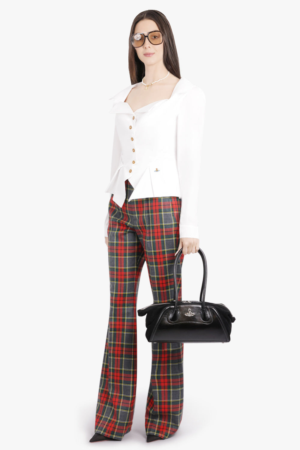 SHIRLEY SILHOUETTE ORB SMALL SHOULDER BAG | BLACK - 5