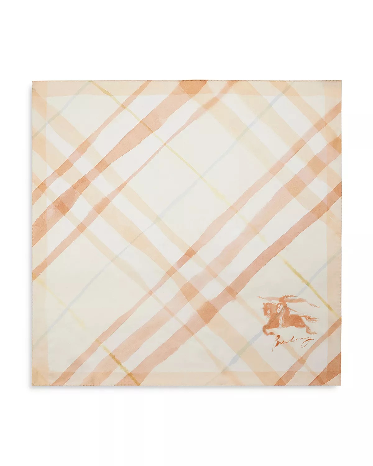 Equestrian Knight Design Square Silk Scarf - 2