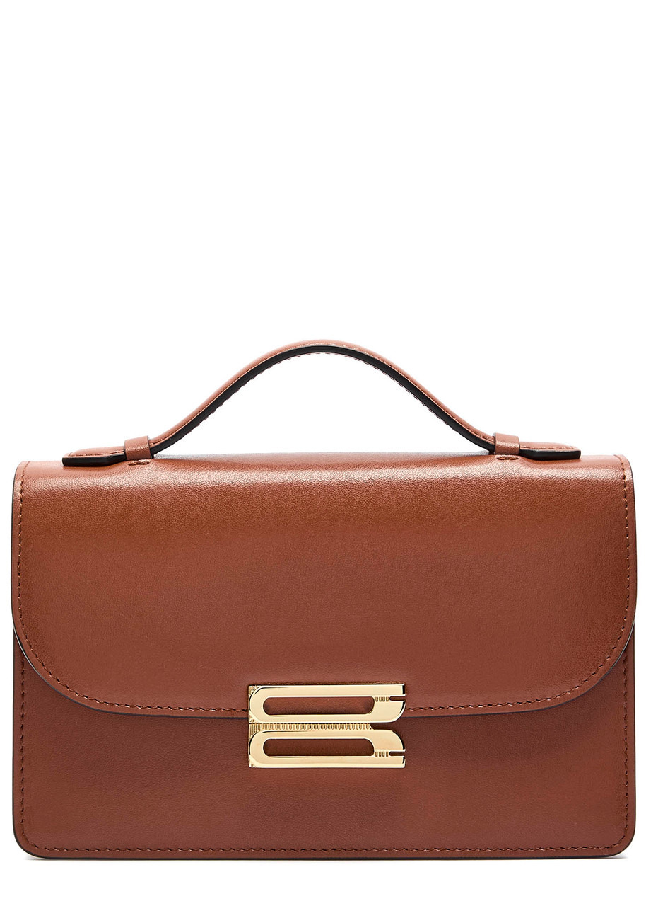 Victoria Beckham Dorian Mini Grained-leather top Handle bag - 1
