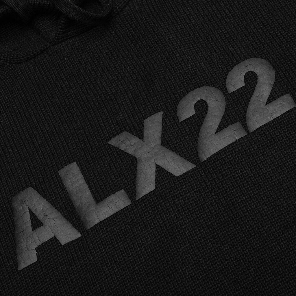 1017 ALYX 9SM LOGO KNIT HOODED SWEATER - BLACK - 3