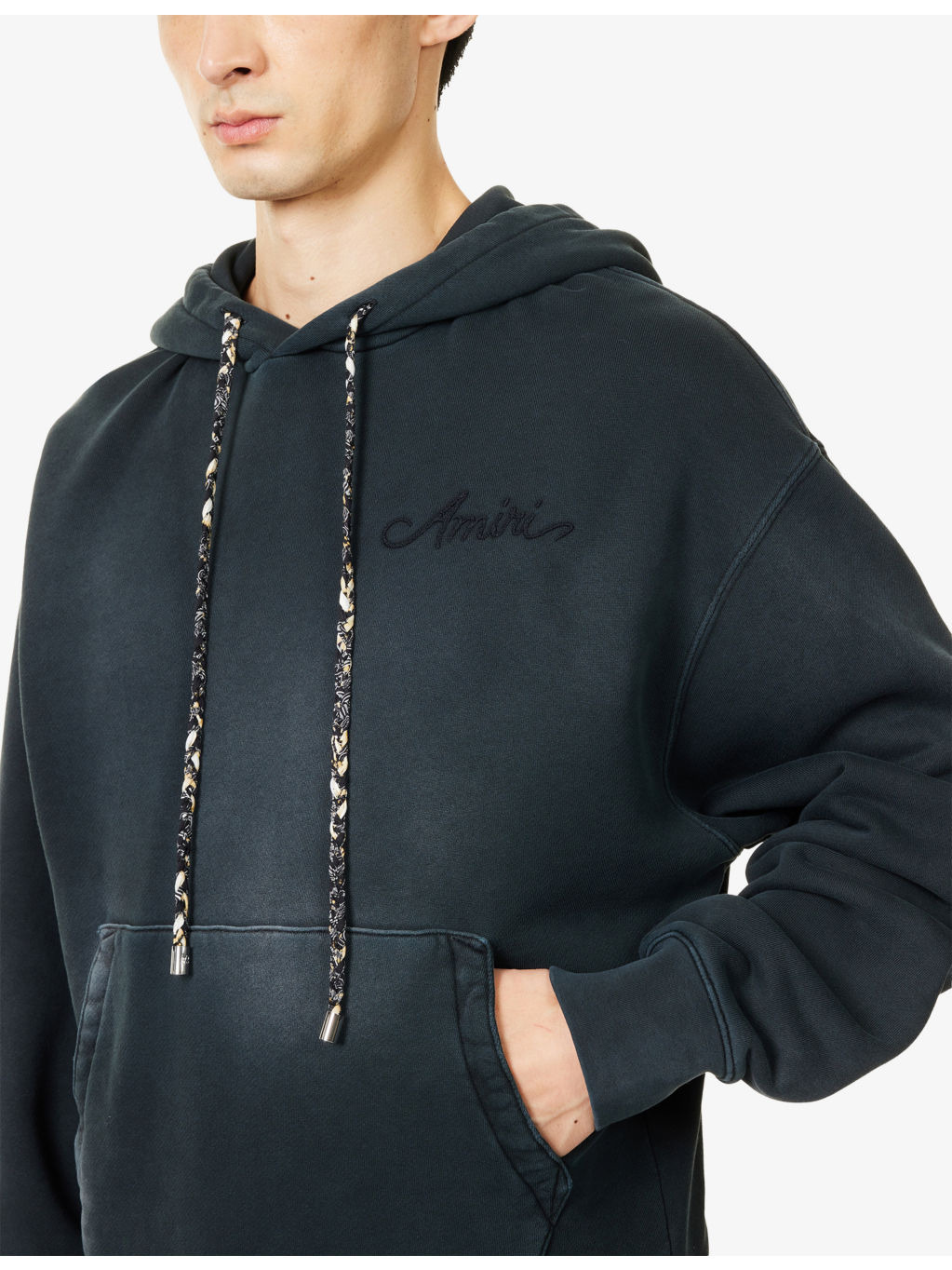 Bleach Bandana Relaxed-Fit Cotton-Jersey Hoody - 5
