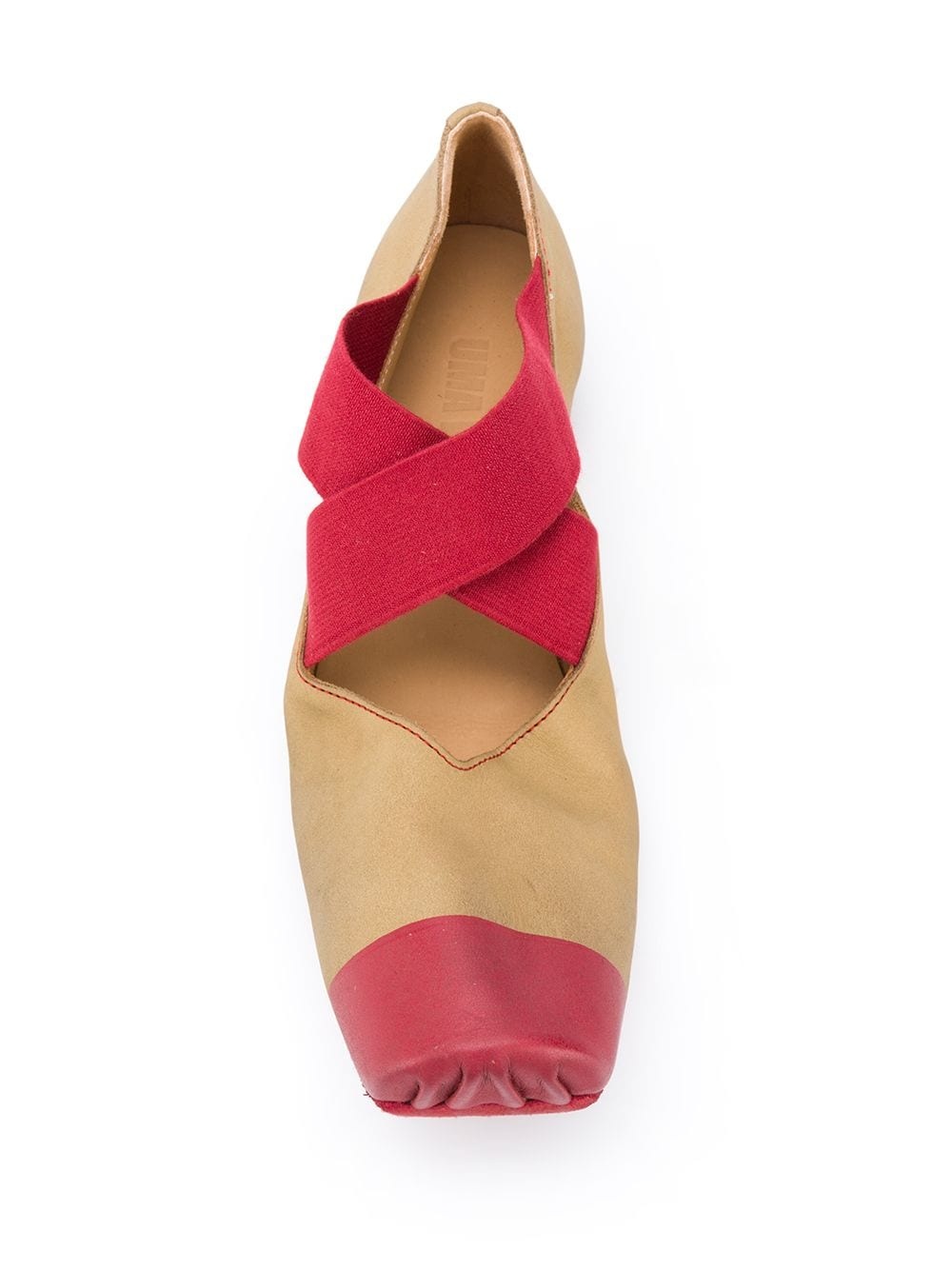 colour-block ballerina shoes - 4