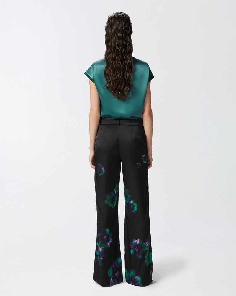 SATIN TROUSERS WITH FLORAL PRINT 4