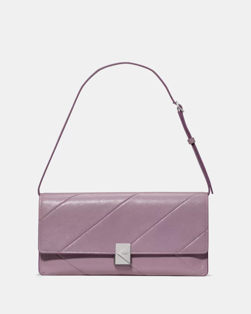 Deco Glazed Leather Soft Shoulder Bag 1