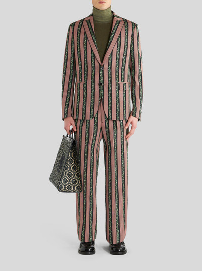 Etro STRIPED FLORAL JACQUARD JACKET outlook