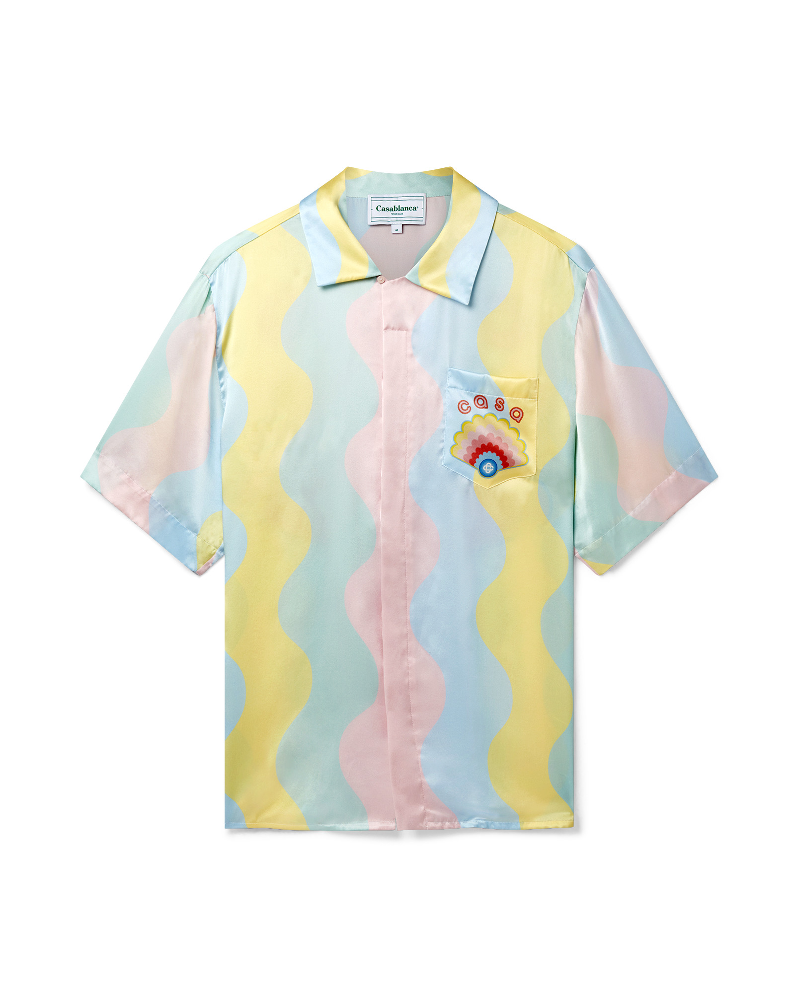 Casa Shell Wave Silk Shirt - 1