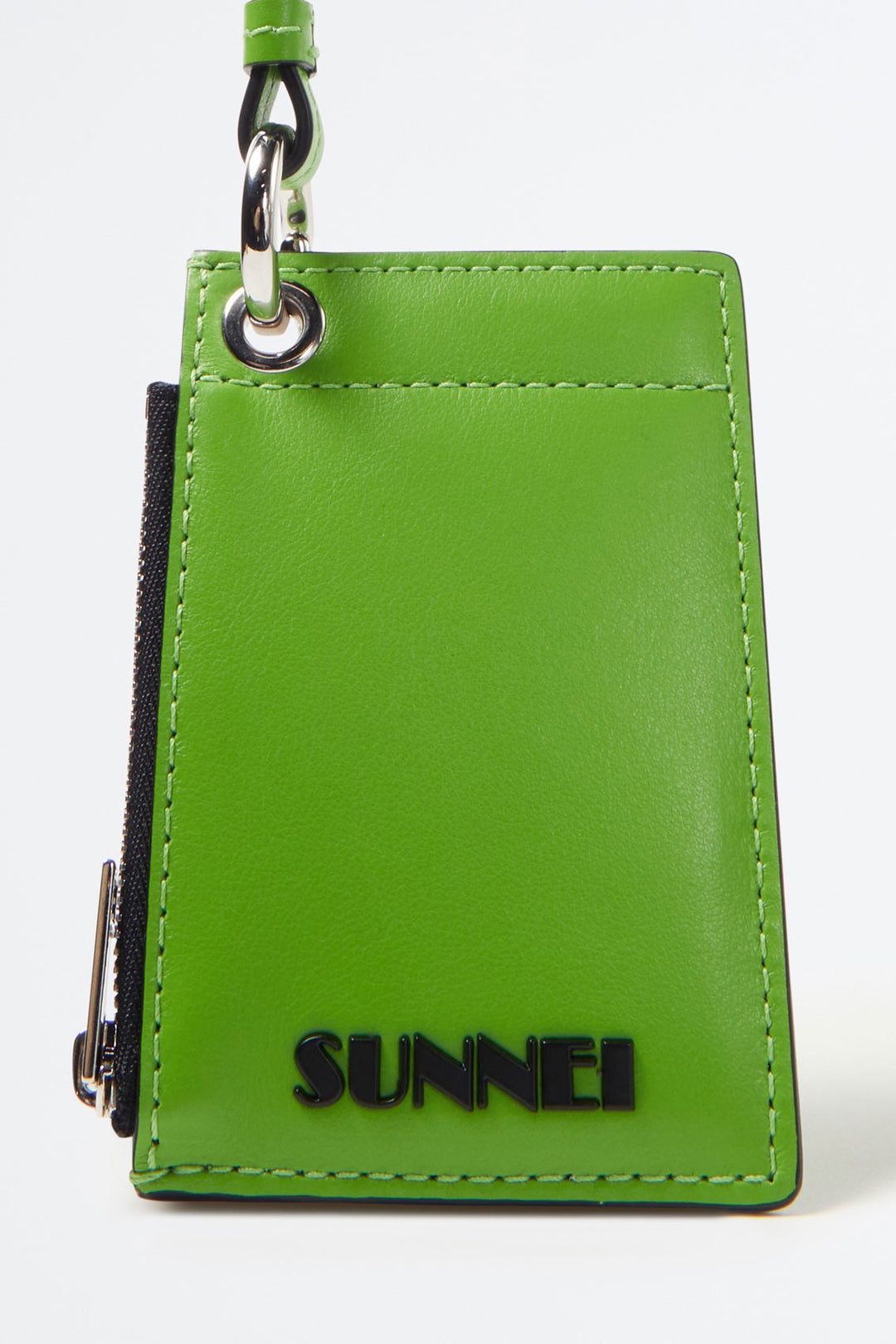 GREEN LEATHER CARD HOLDER - 4