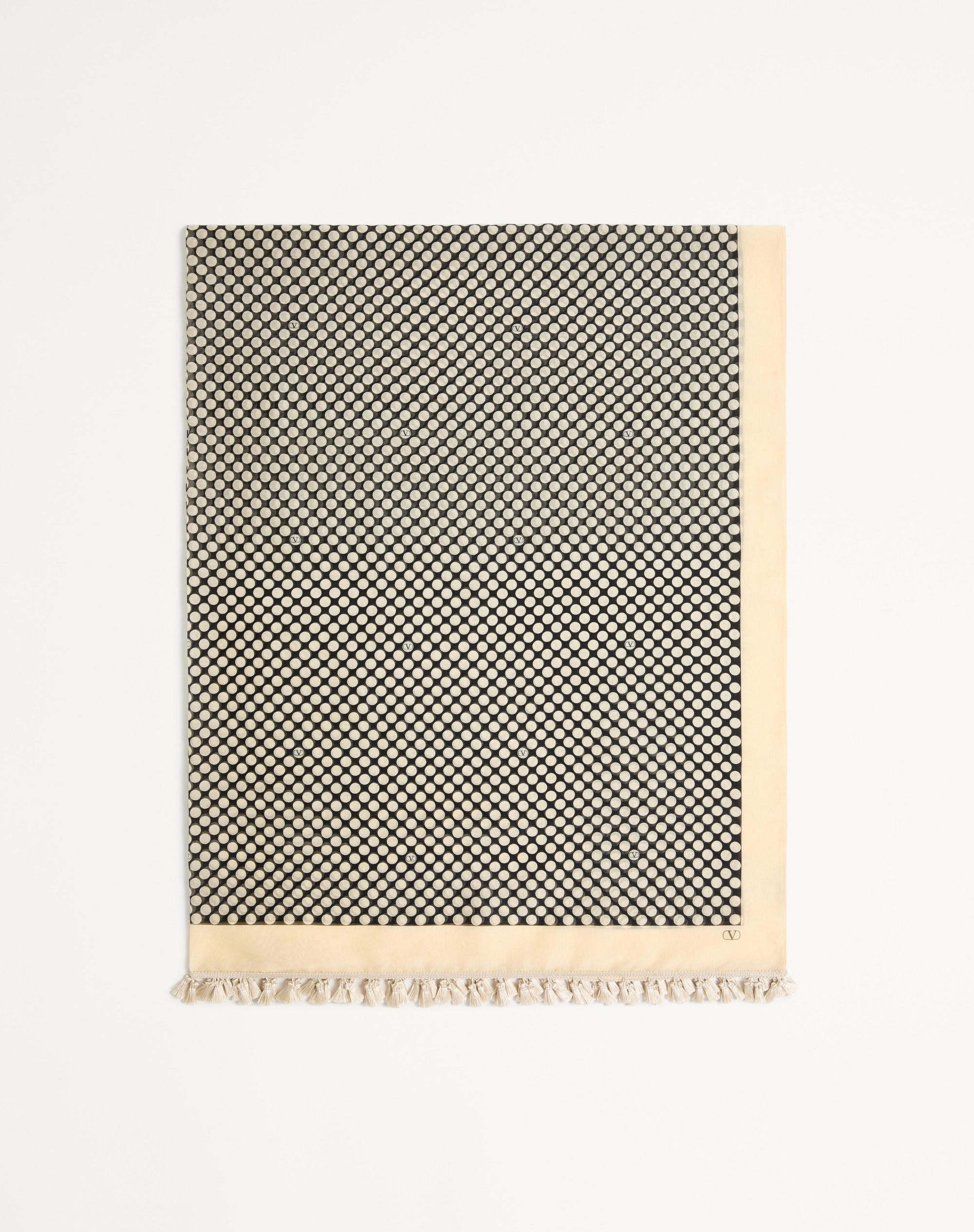 ESCAPE PAREO IN COTTON AND SILK WITH POLKA DOT PRINT - 4