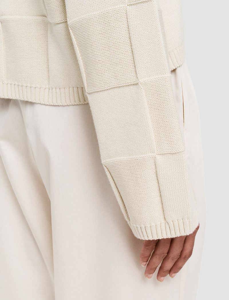 Textured Vichy Crew Neck Jumper 6