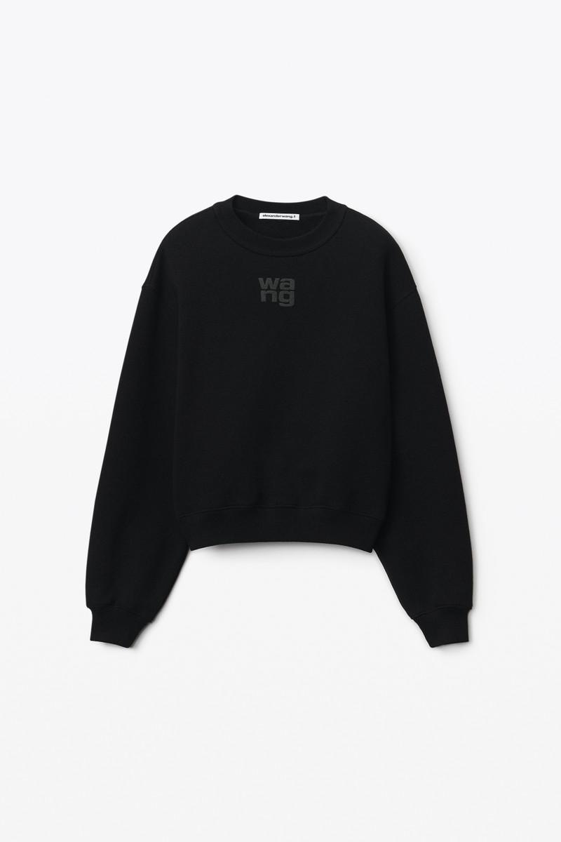 PUFF LOGO SWEATSHIRT IN STRUCTURED TERRY - 1