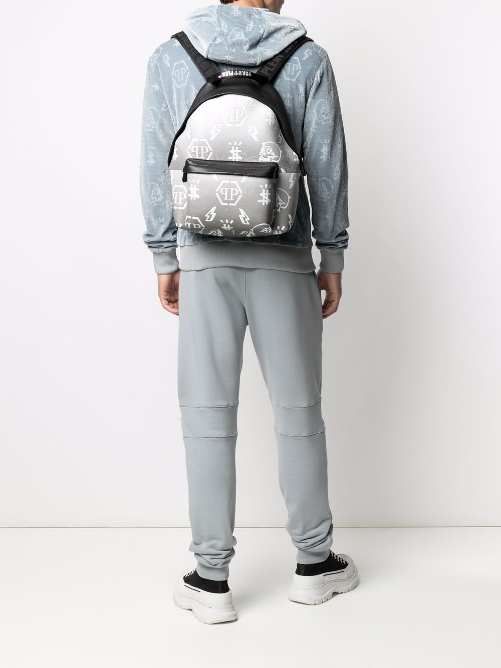 gradient-effect logo backpack - 2