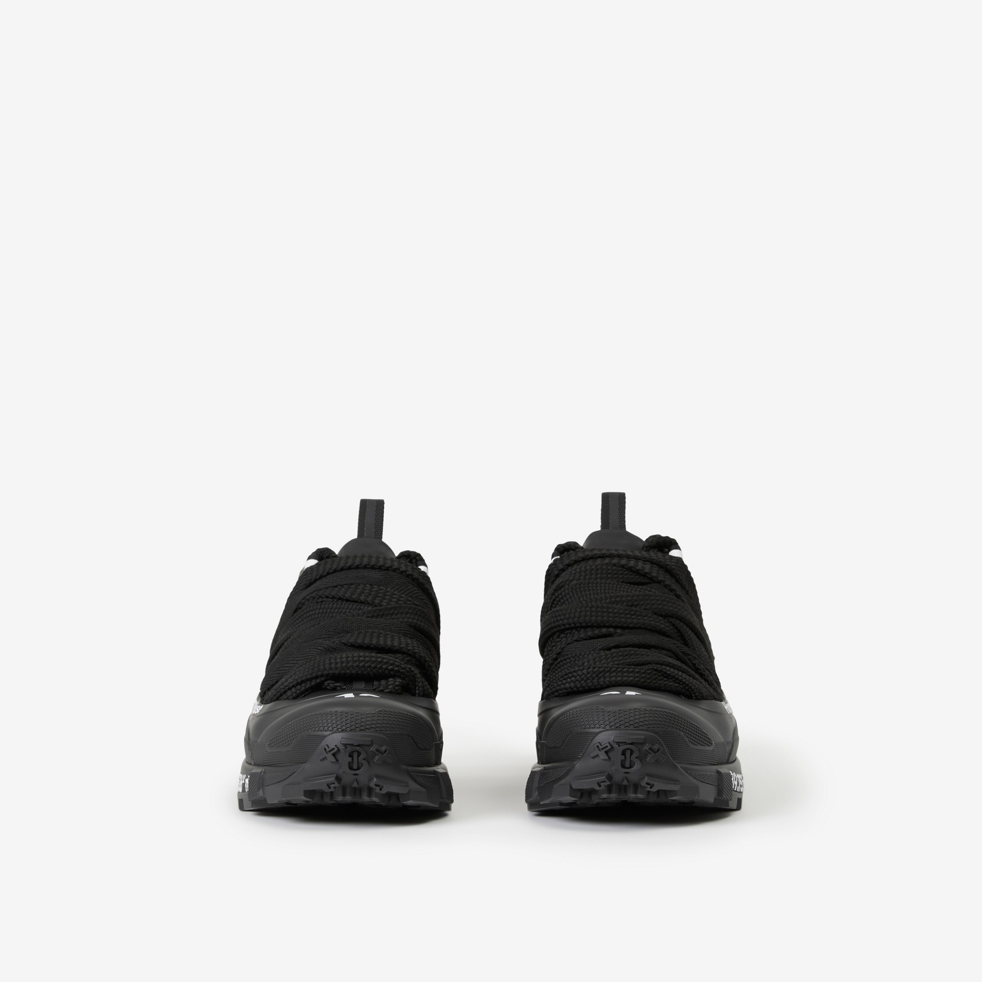 Lace Detail Coordinates Print Leather Arthur Sneakers - 2