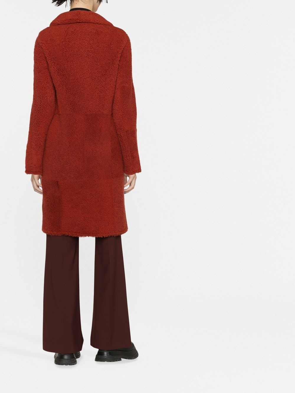 reversible lambskin coat - 4