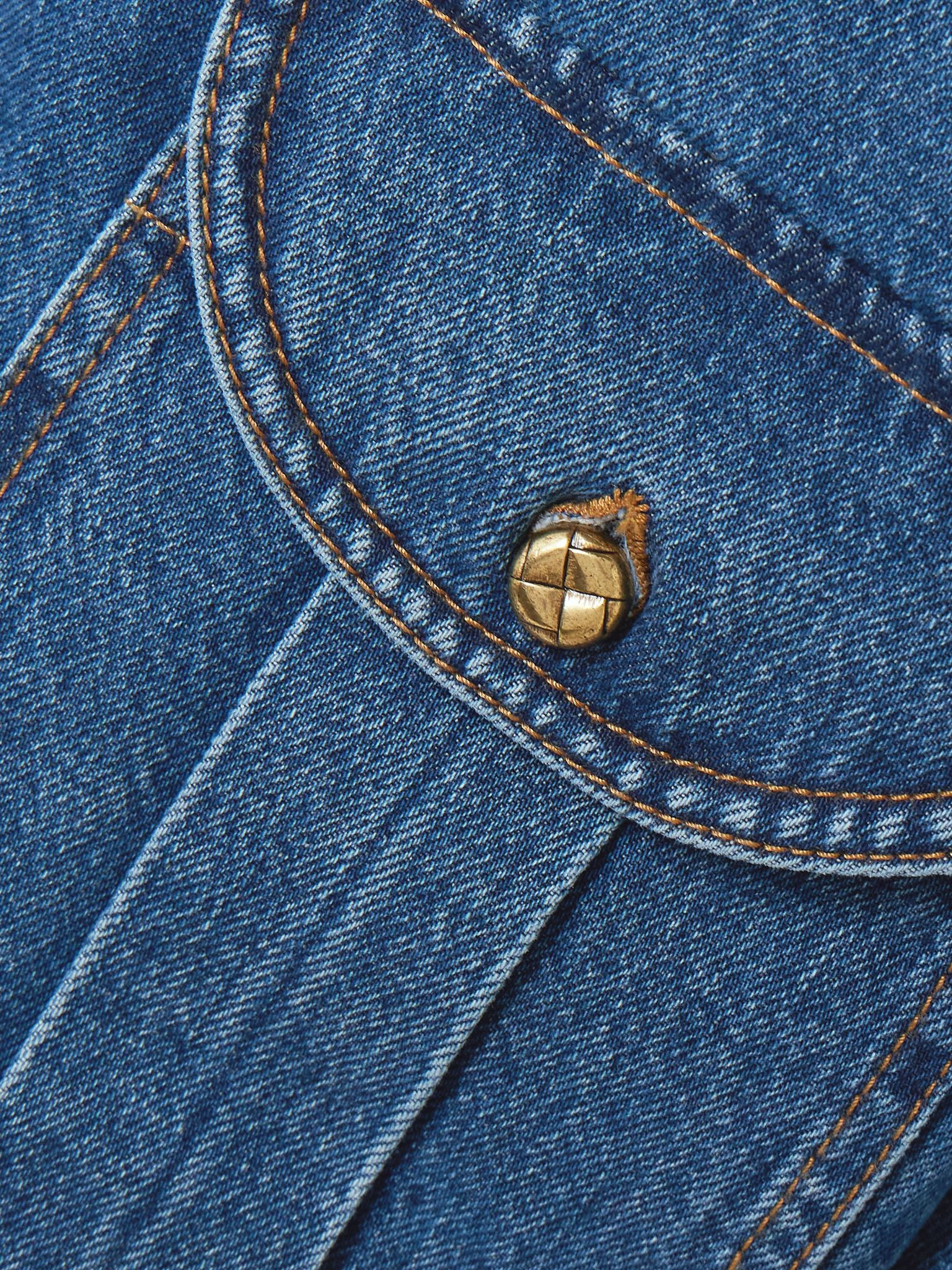 Sahariana padded denim jacket Mid denim - 5