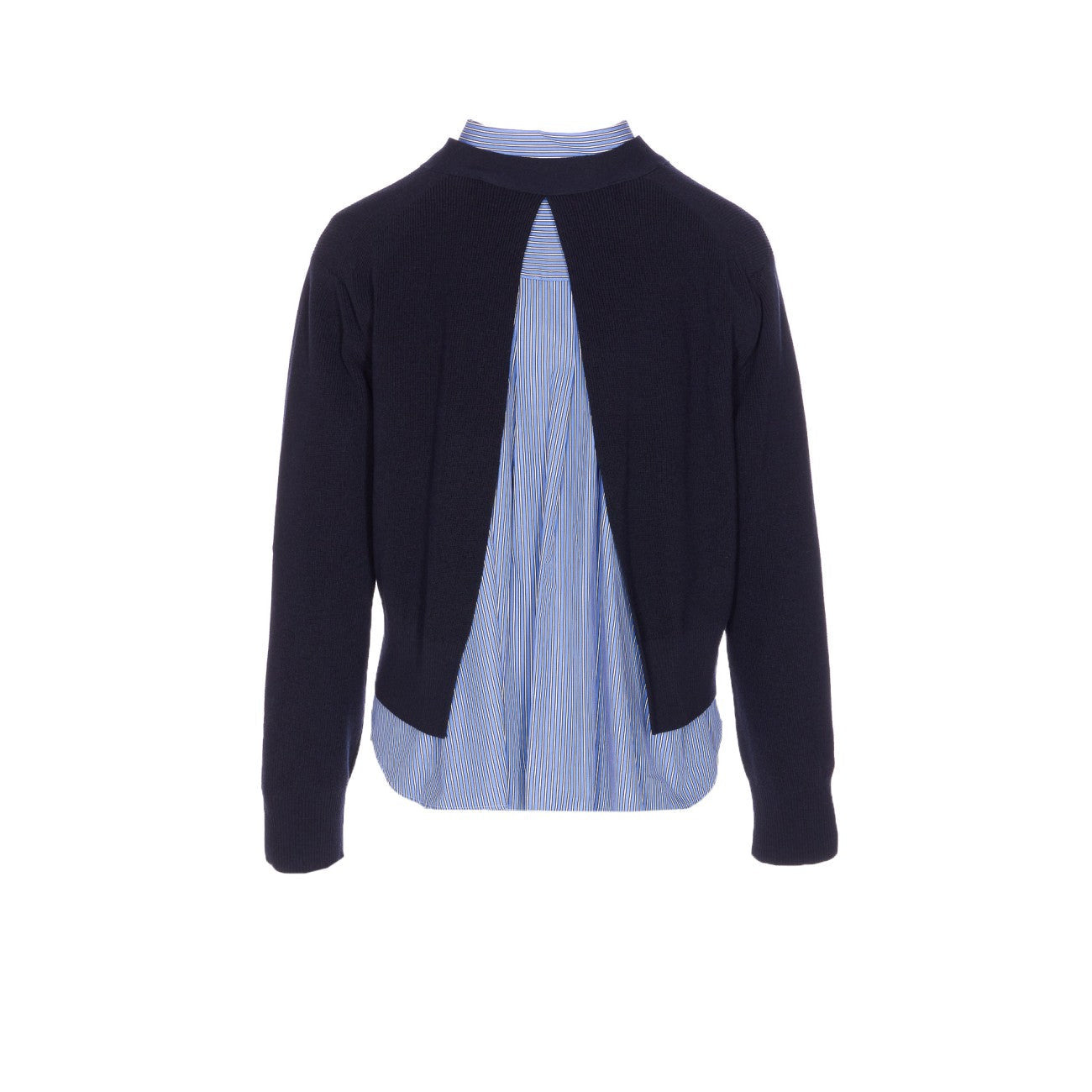 Sacai Women Poplin X Cotton Cardigan - 2