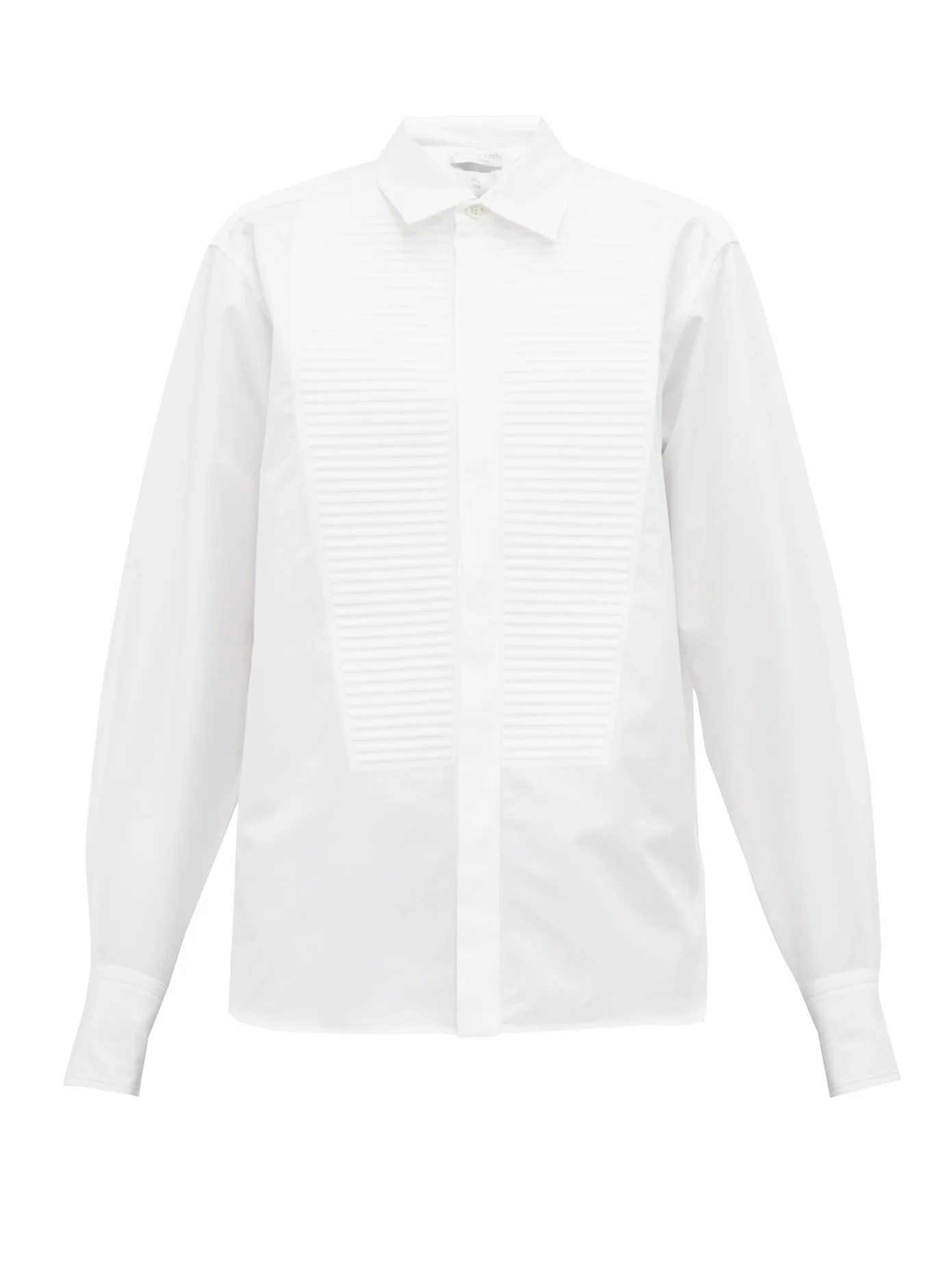 Ribbed-bib cotton-poplin shirt - 1