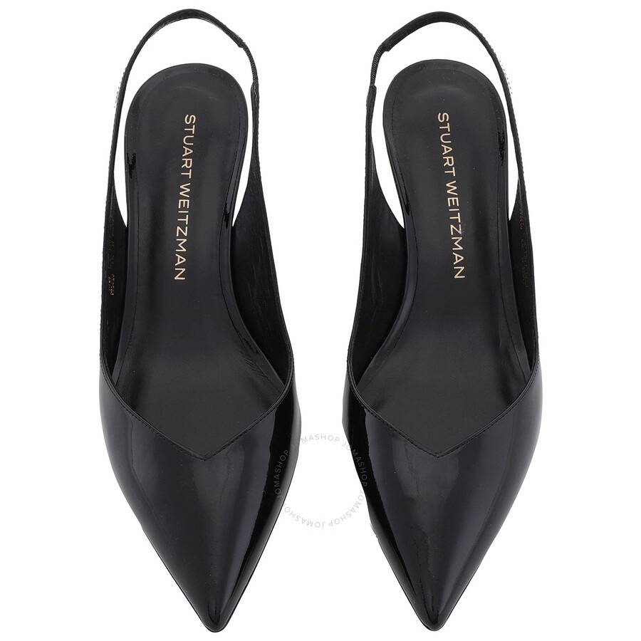 Stuart Weitzman Eva Patent Leather Slingback Pumps - 3