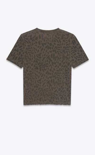 SAINT LAURENT ysl leopard-print t-shirt outlook