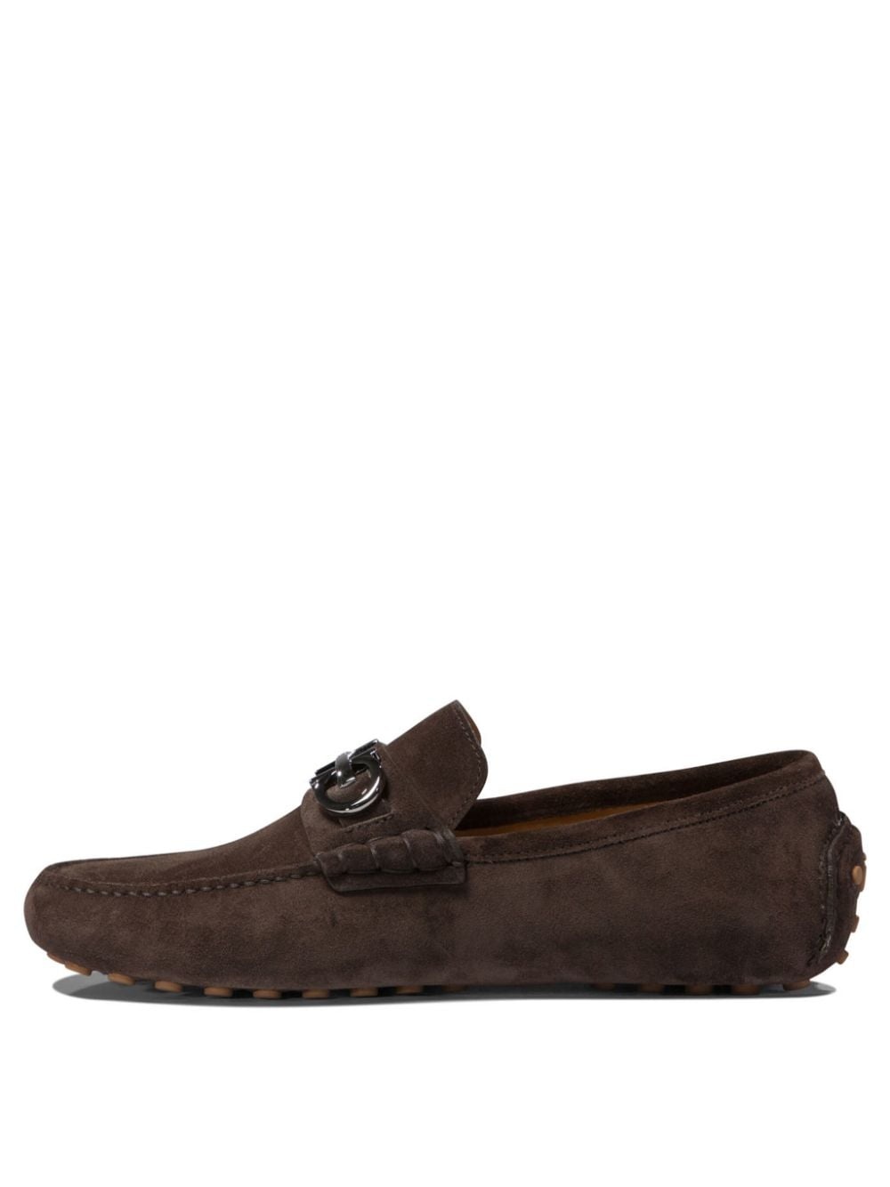 Gancini suede loafers - 3