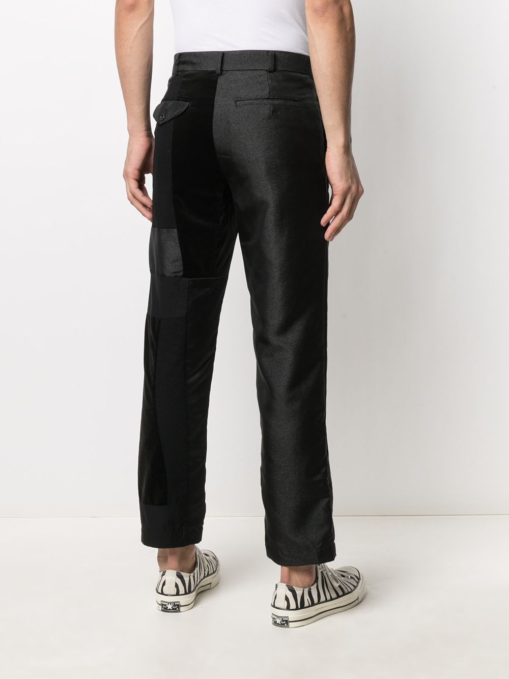 PATCHWORK STRAIGHT-LEG TROUSERS - 4