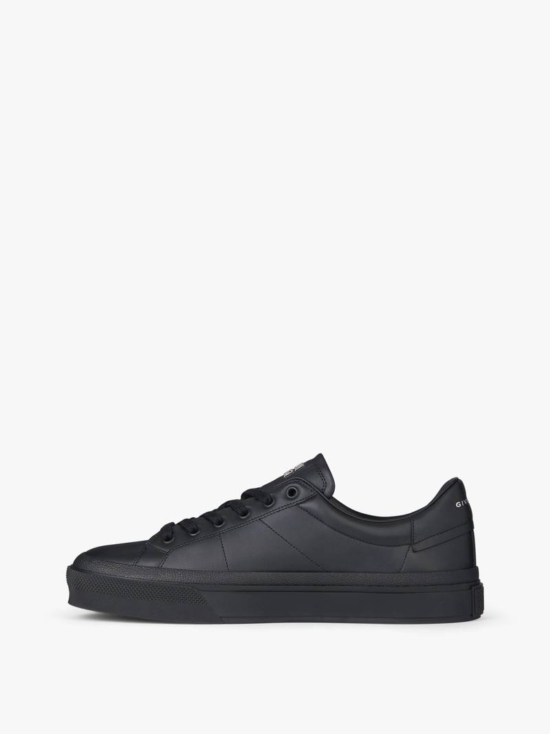 Givenchy CITY SPORT SNEAKERS IN LEATHER WITH TAG EFFECT 4G PRINT outlook