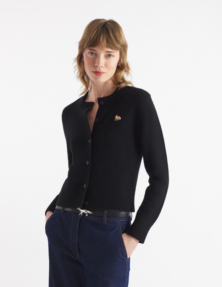 BABY FOX PATCH FITTED CARDIGAN - 3