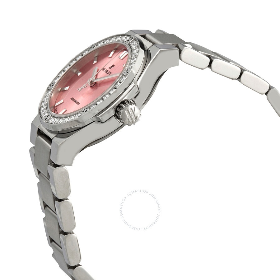 Hublot Classic Fusion Automatic Diamond Pink Dial Ladies Watch 585.NX.891P.NX.1204 - 2