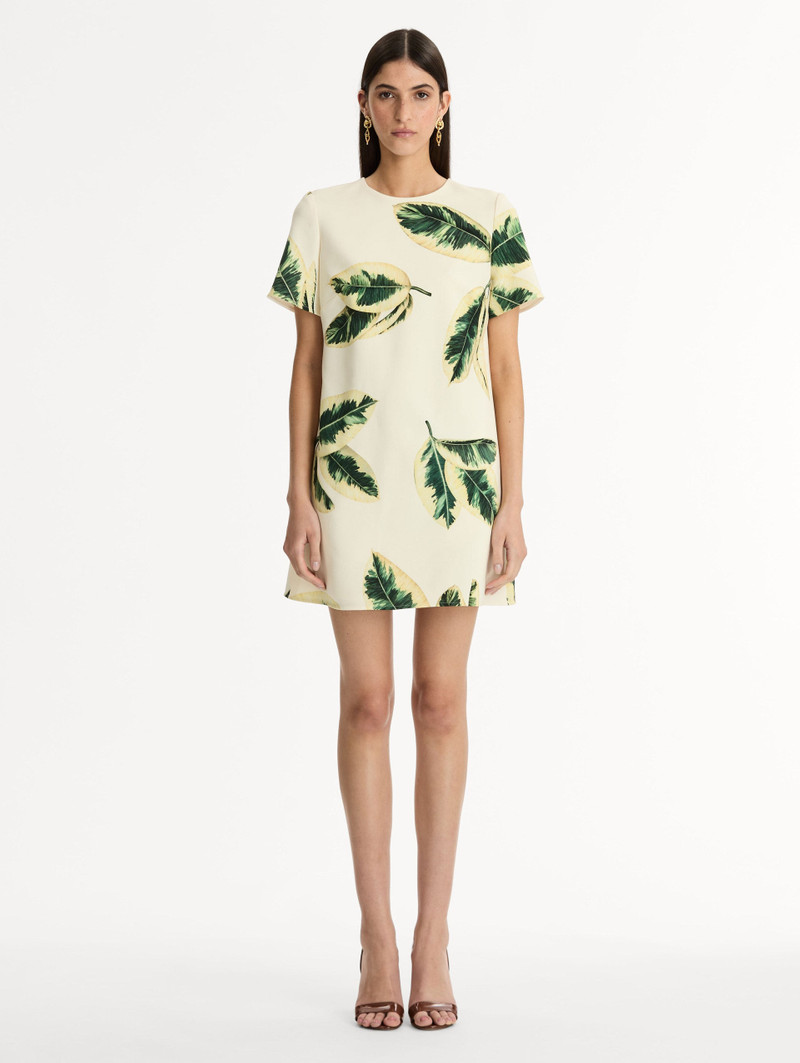 Oscar de la Renta FICUS LEAVES SHIFT DRESS outlook