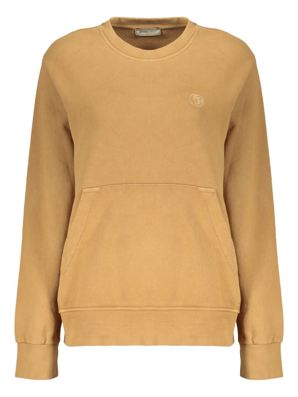 logo-embroidered sweatshirt - 1
