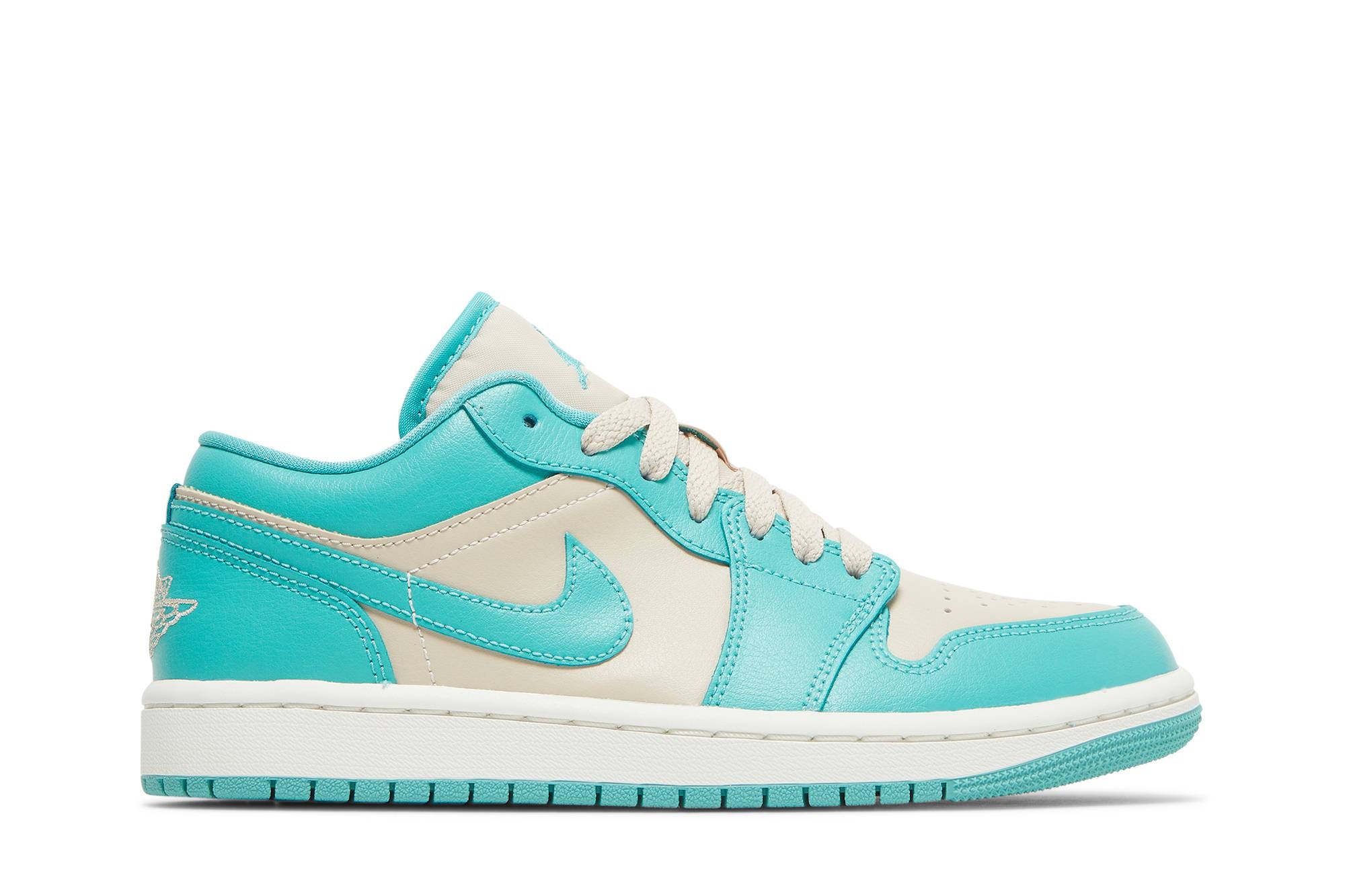 Wmns Air Jordan 1 Low 'Tropical Teal Sandy Beige' - 1