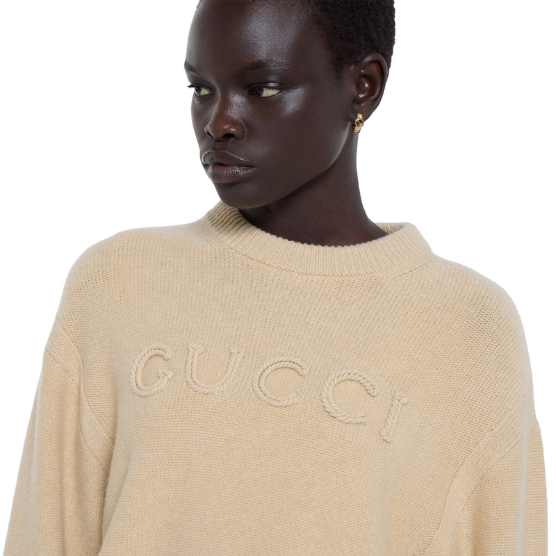 Wool cashmere sweater with embroidery 3