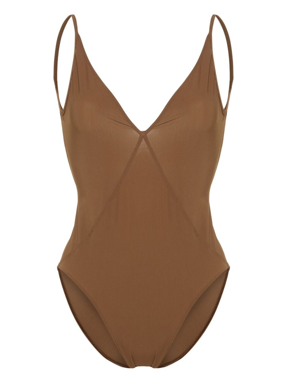 V-neck one-piece swimsuit - 1