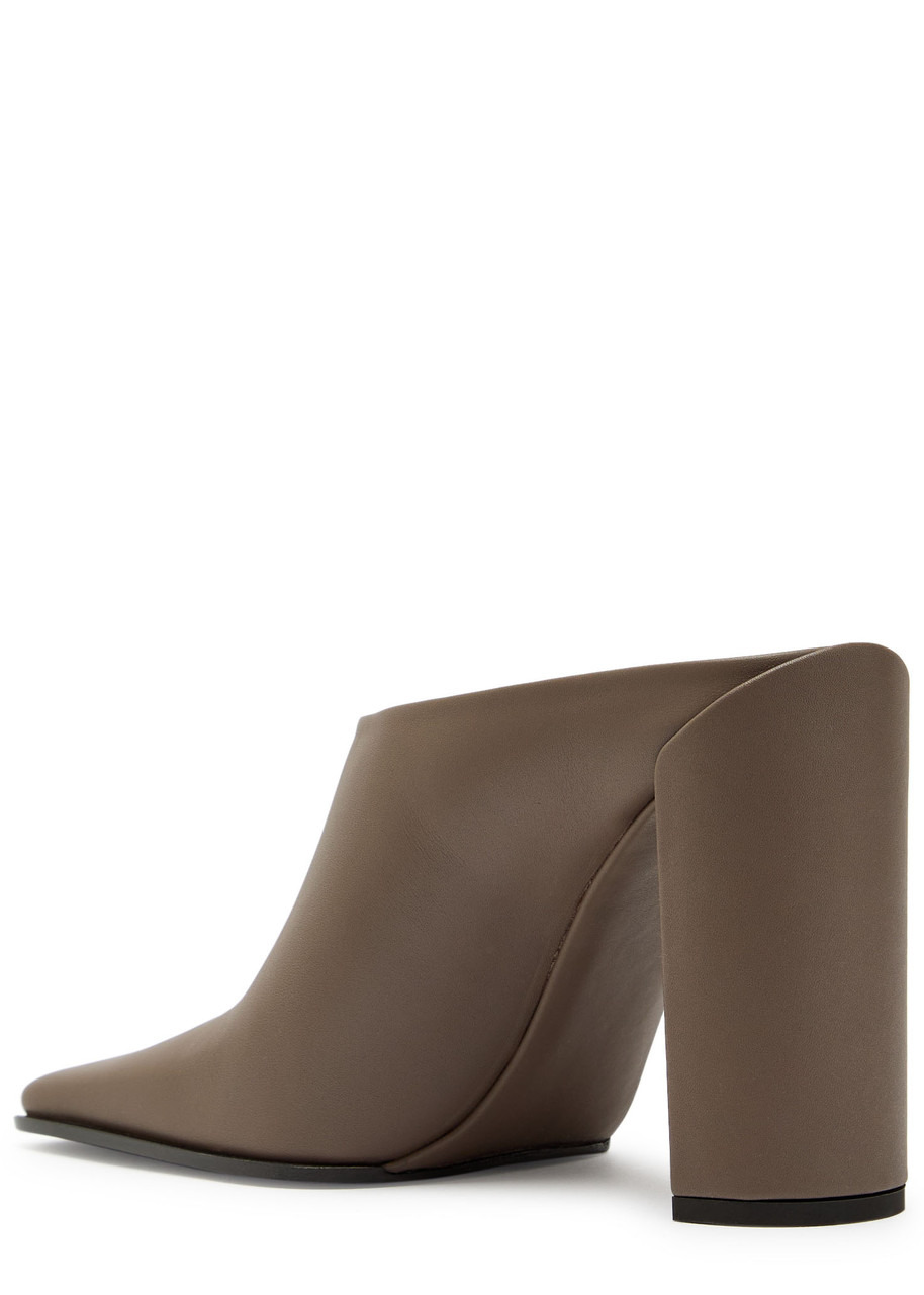Alaïa Square toe Leather Mules - 2