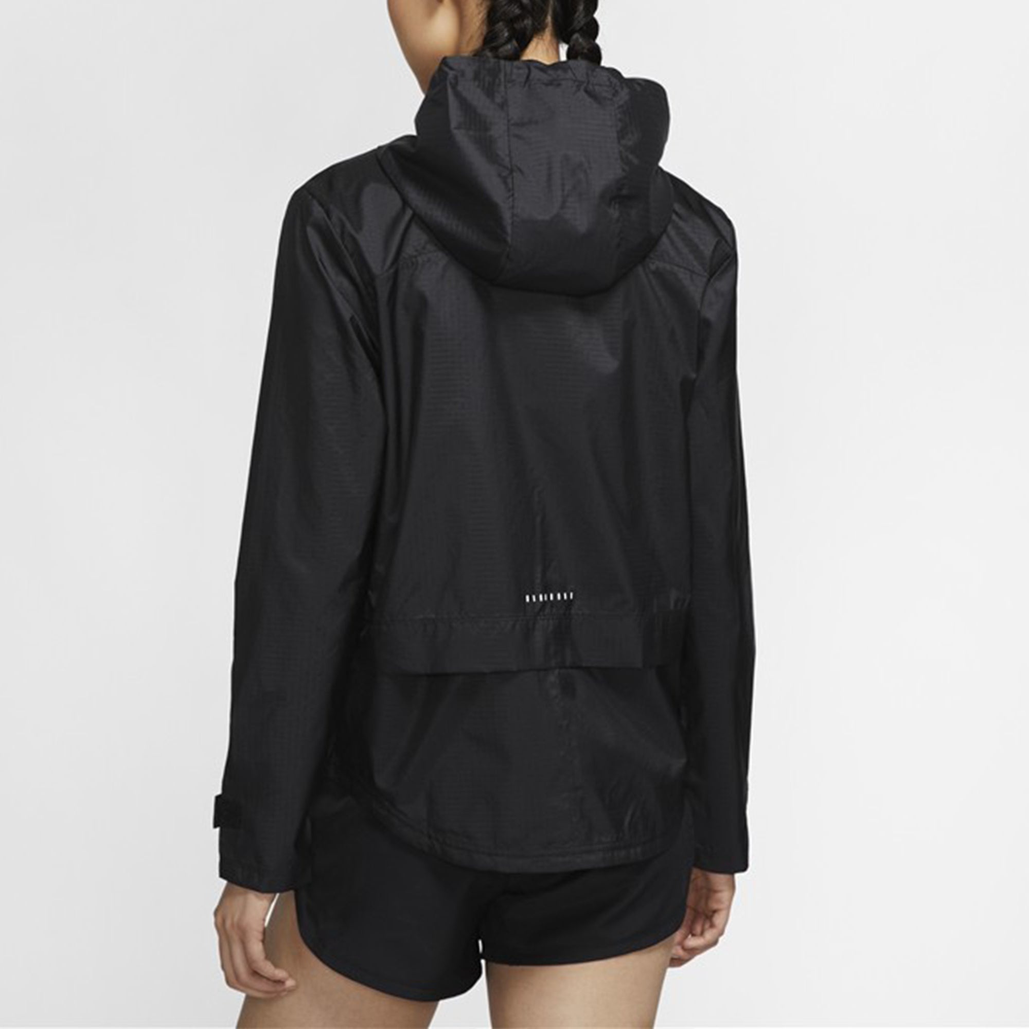 (WMNS) Nike Jacket Running Sports Hooded Jacket Black CU3218-010 - 5