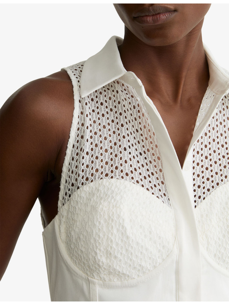 Hera Broderie-Detail Stretch-Cotton Midi Dress 5