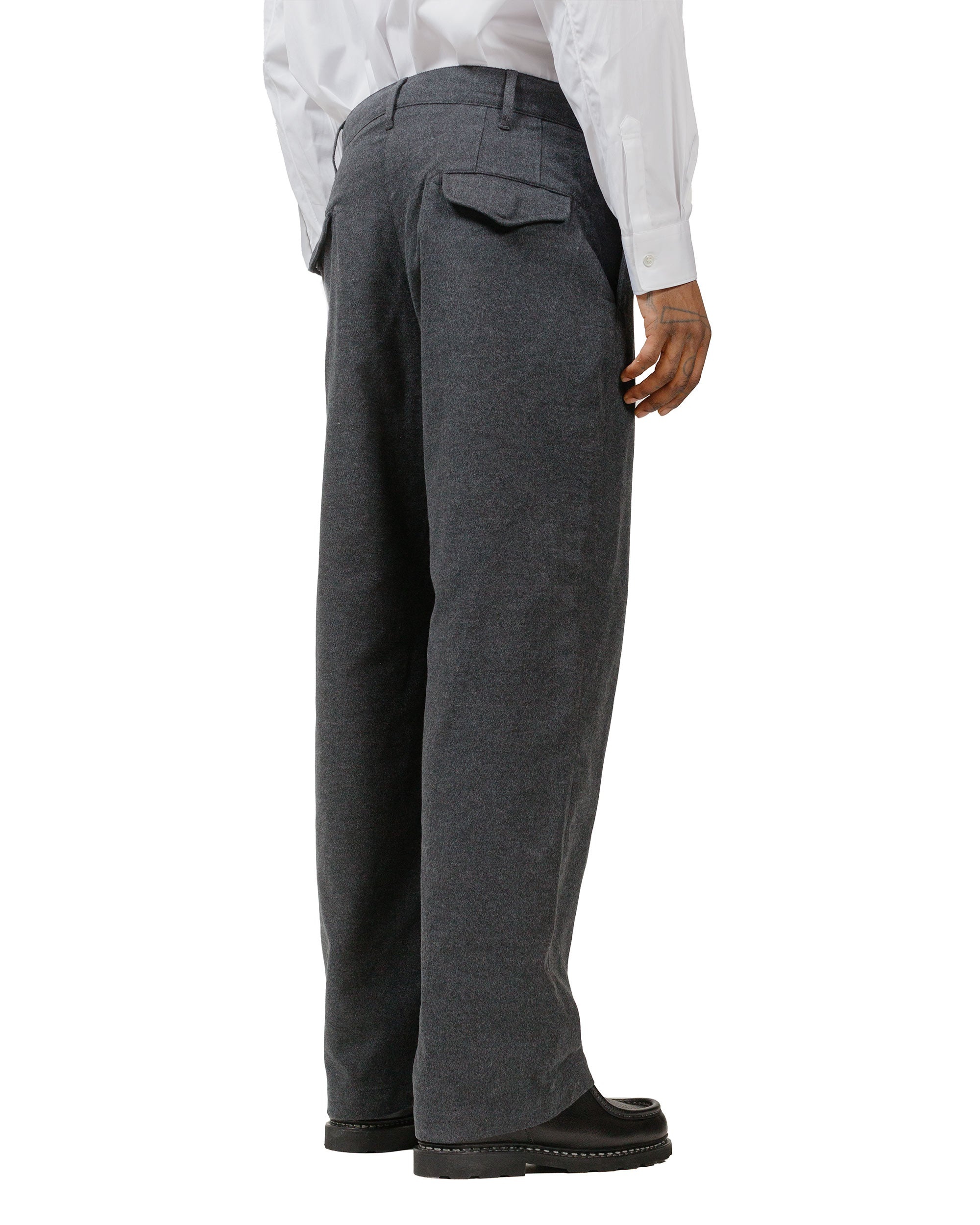 Officer Pant Charcoal CP Brushed Cloth - 3