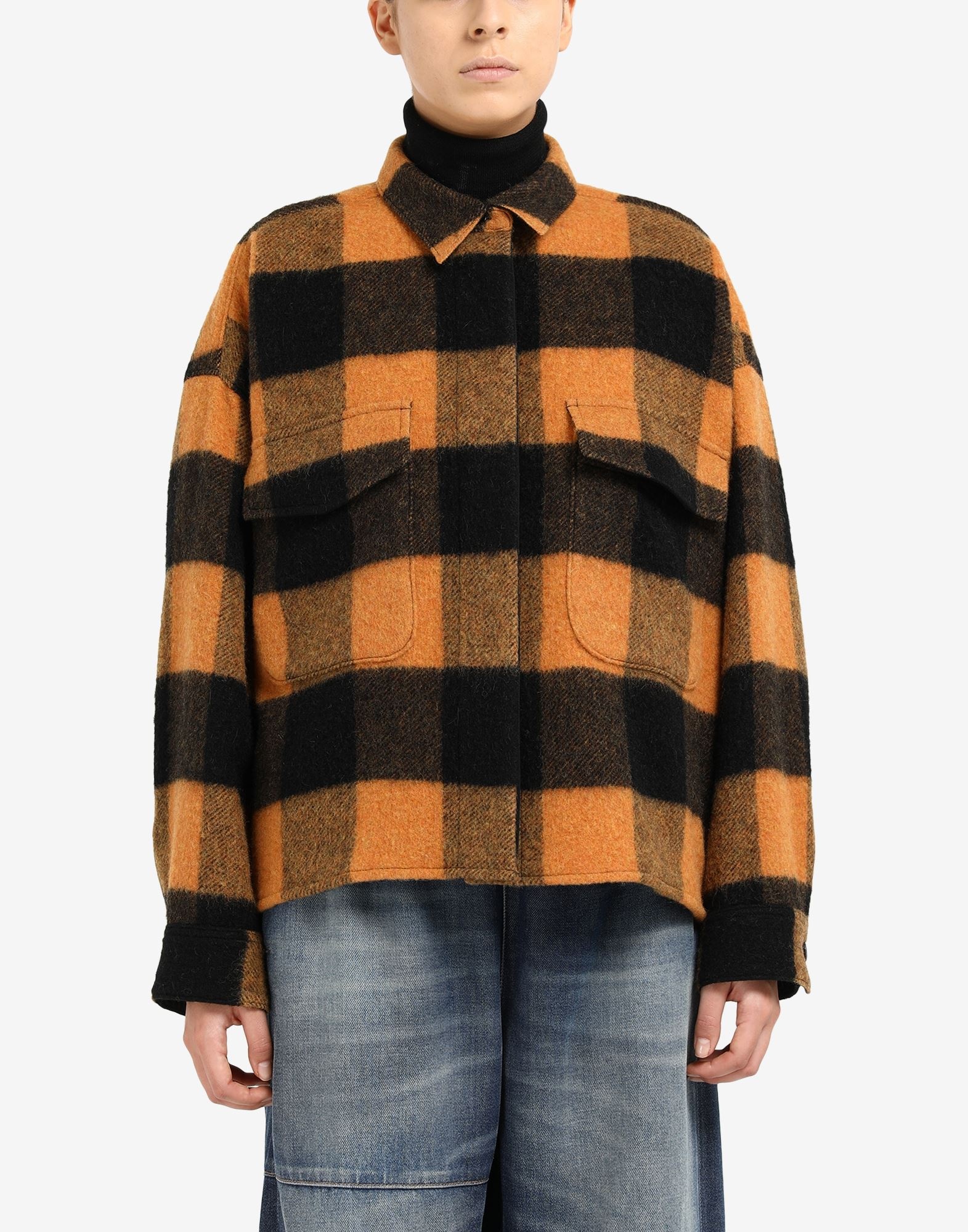 Check wool jacket - 5