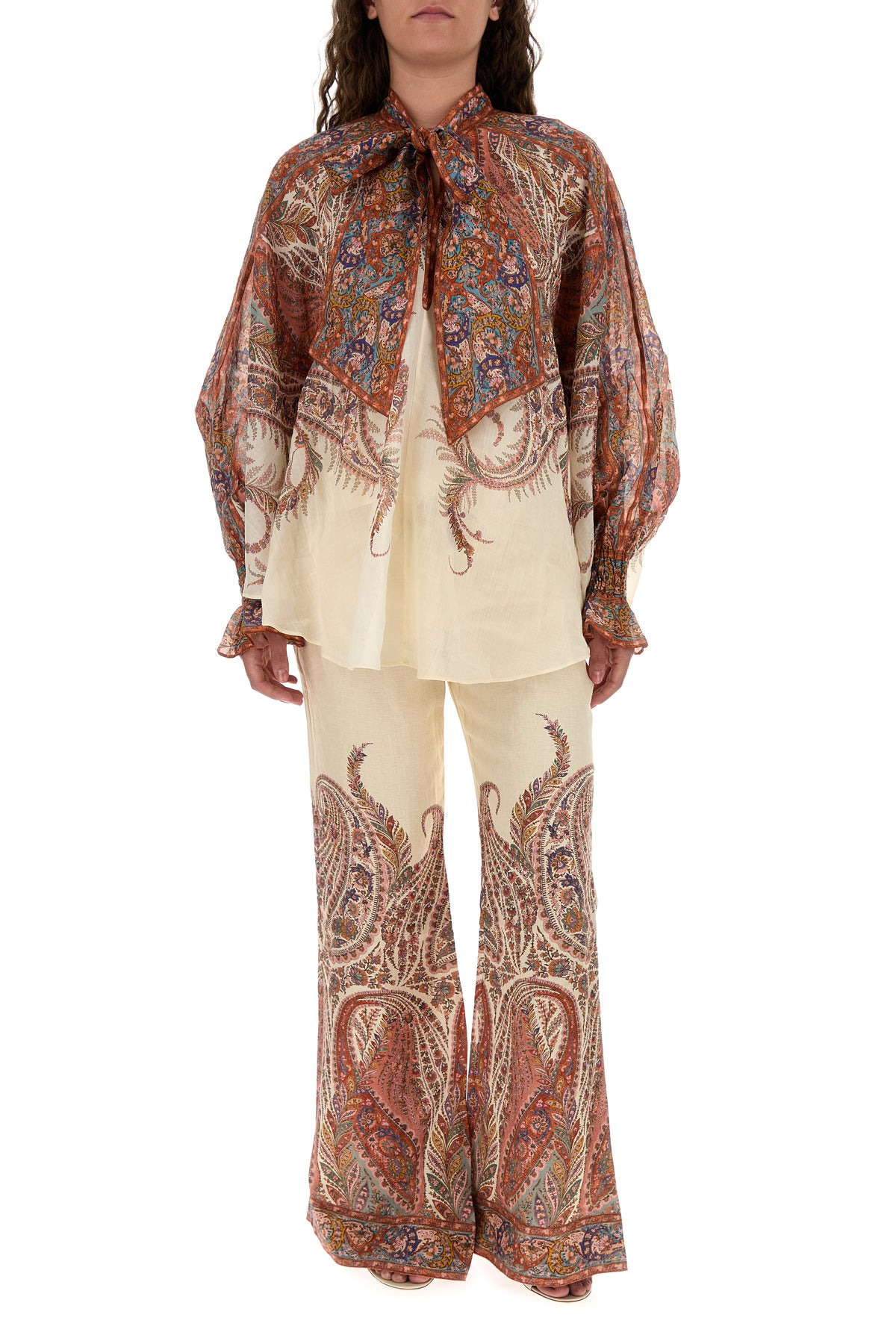 Printed ramie Rhiannon blouse - 6