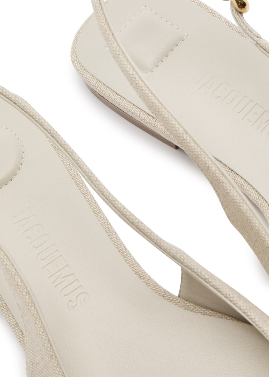 Les Slingbacks Duelo canvas slingback flats - 4