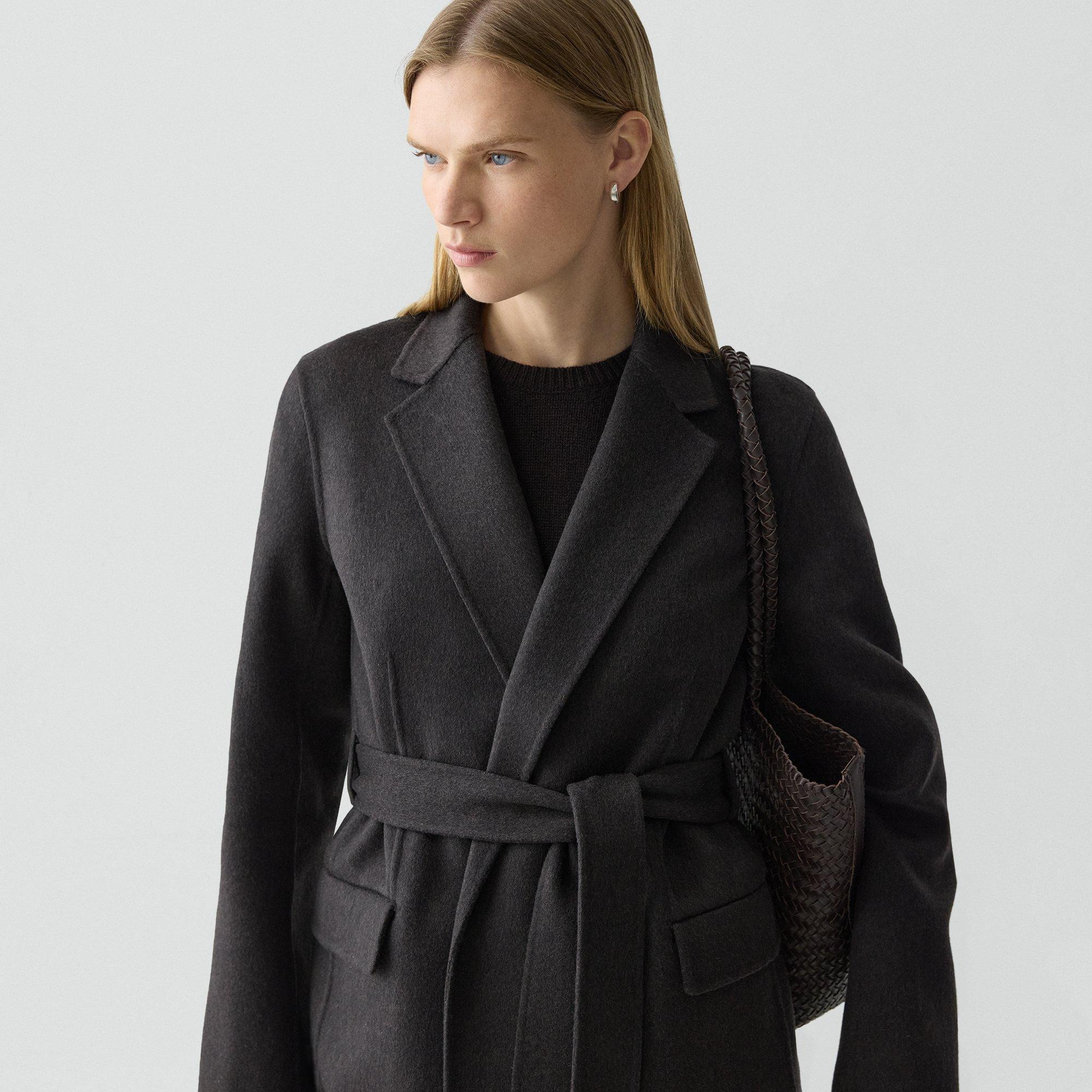 Belted Coat in Double-Face Wool-Cashmere - 5