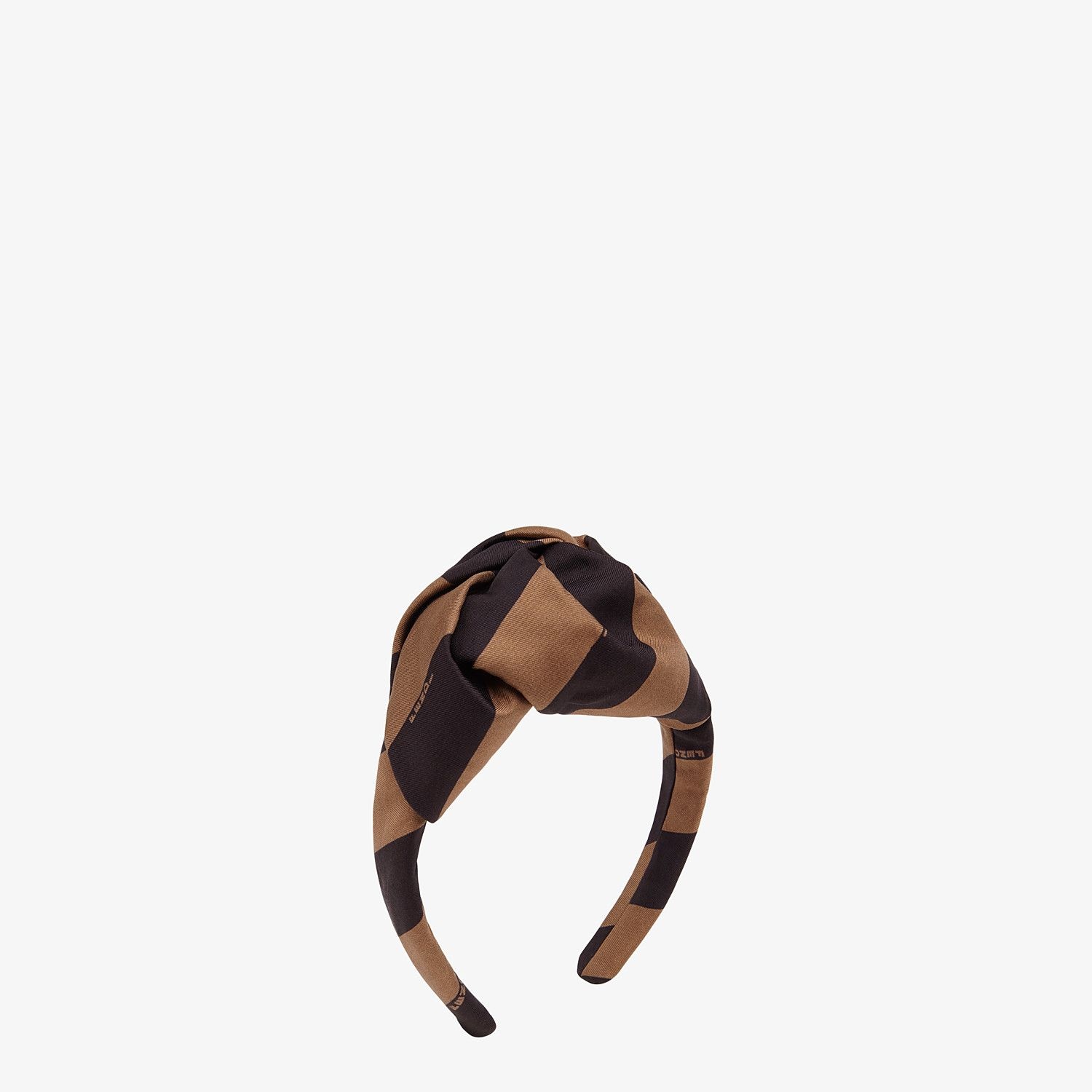 Brown twill headband - 1