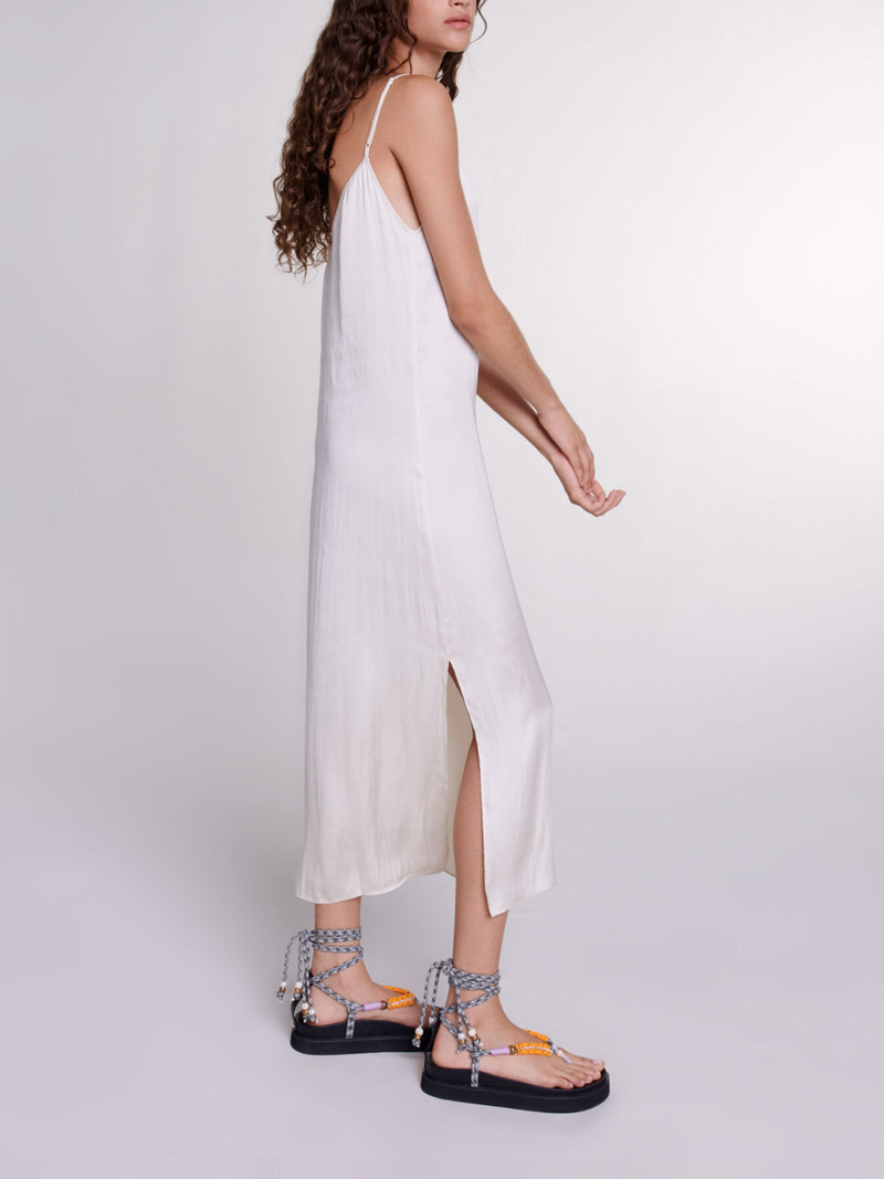 Long satin dress 3