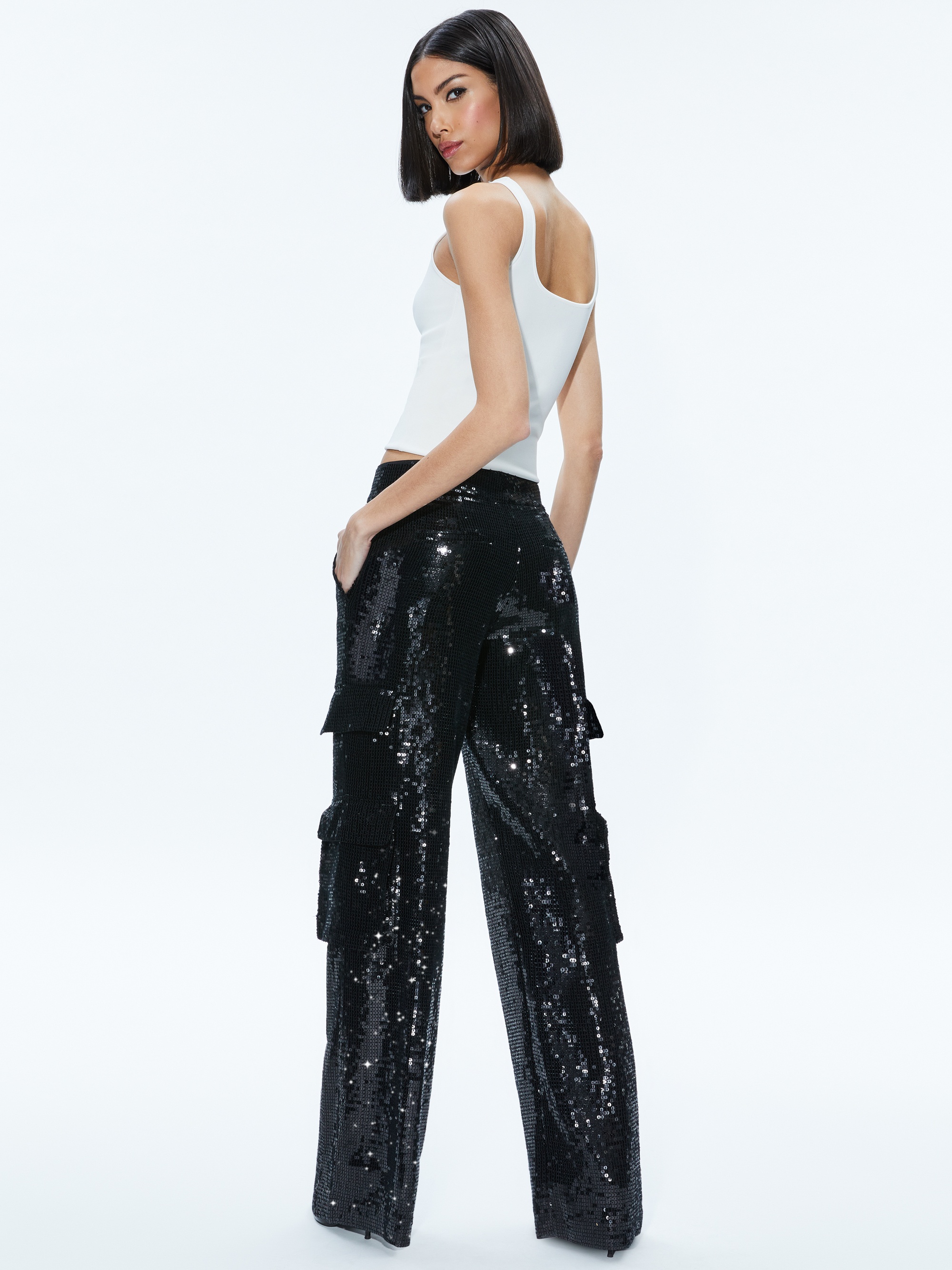 HAYES SEQUIN CARGO PANT - 2